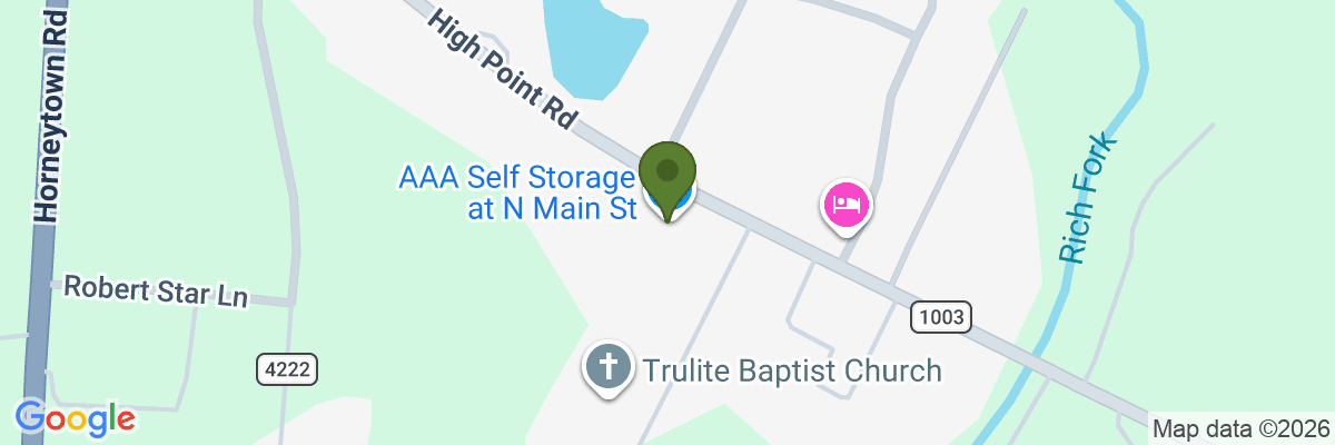Map showing facility locations
