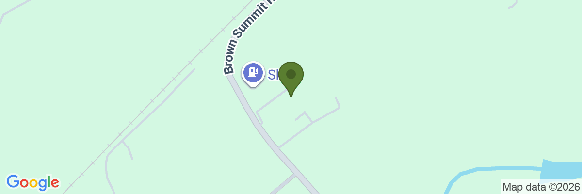 Map showing facility locations