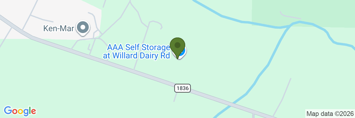 Map showing facility locations